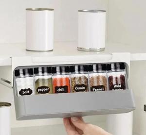 6pc Under Shelf Spice Holder Rack Now Available - thumbnail 2