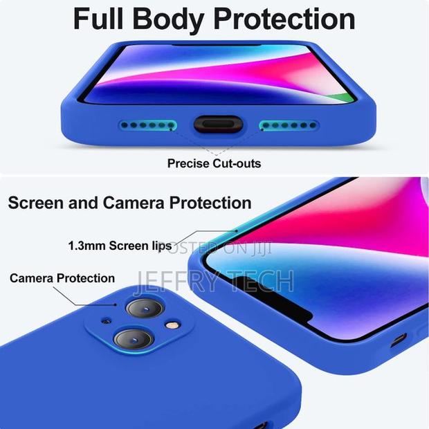 Gwaby Liquid Silicone Case for iPhone 14, Microfiber Lining - thumbnail 3