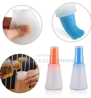 Silicone Oil Bottle With Attached Brush