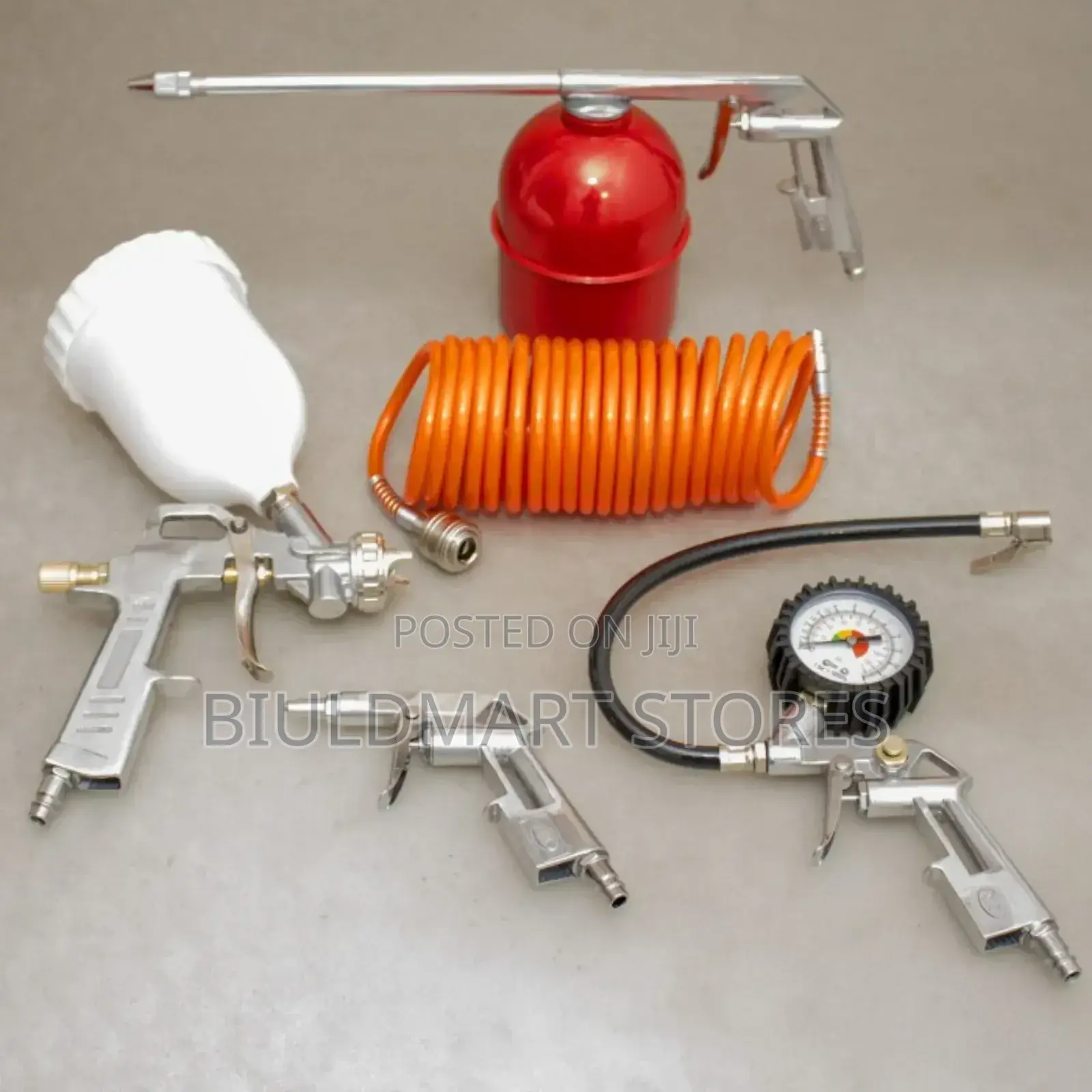 5-Piece Air Gun Kit for Painting, Cleaning and Inflating