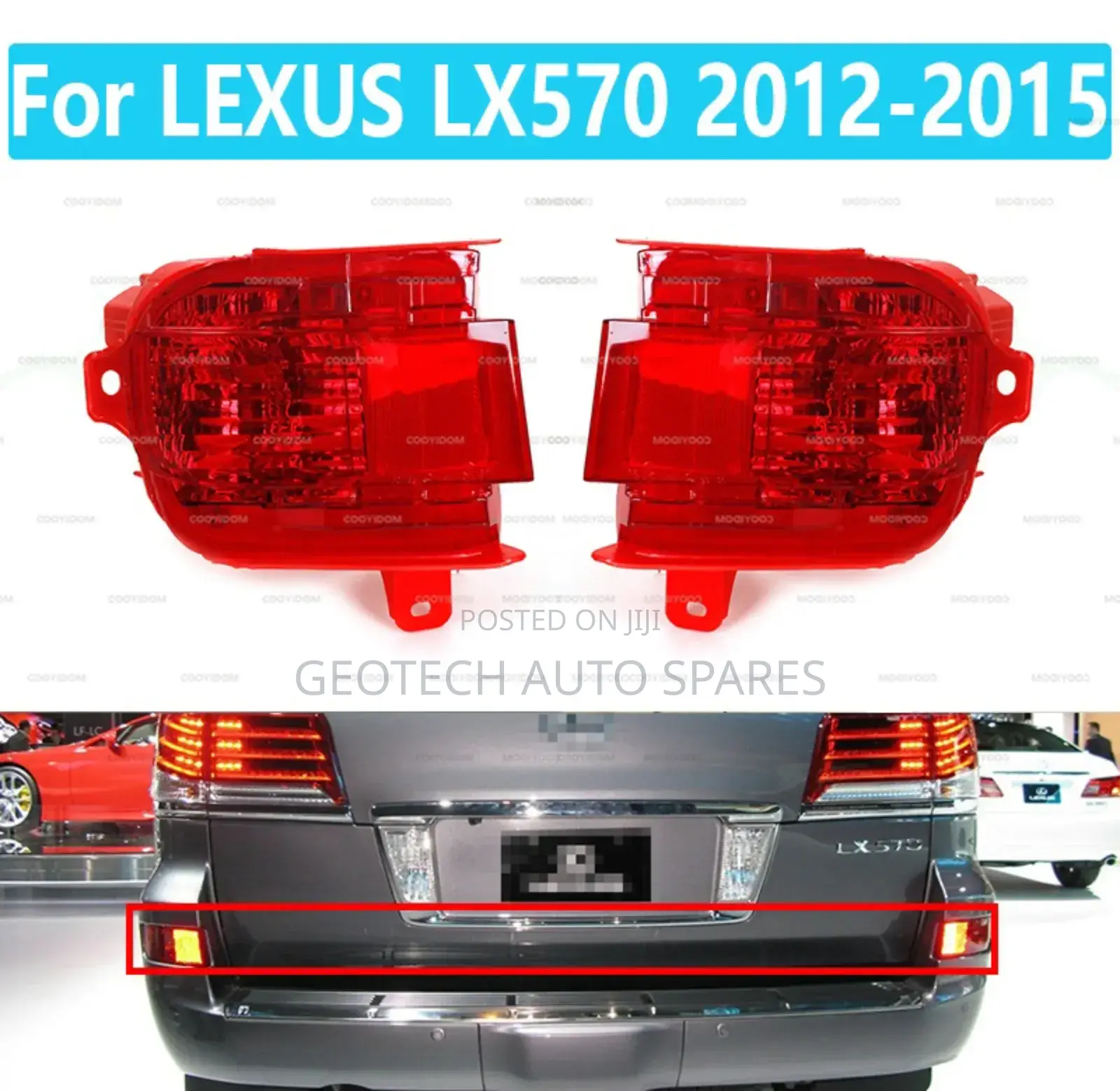 Lexus Lx570 Rear Bumper Reflectors