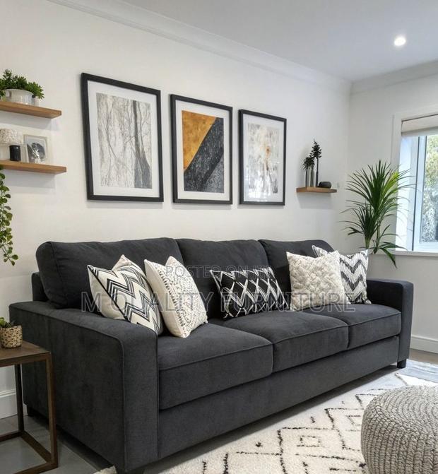 Gray 3 Seater Smart Sofa