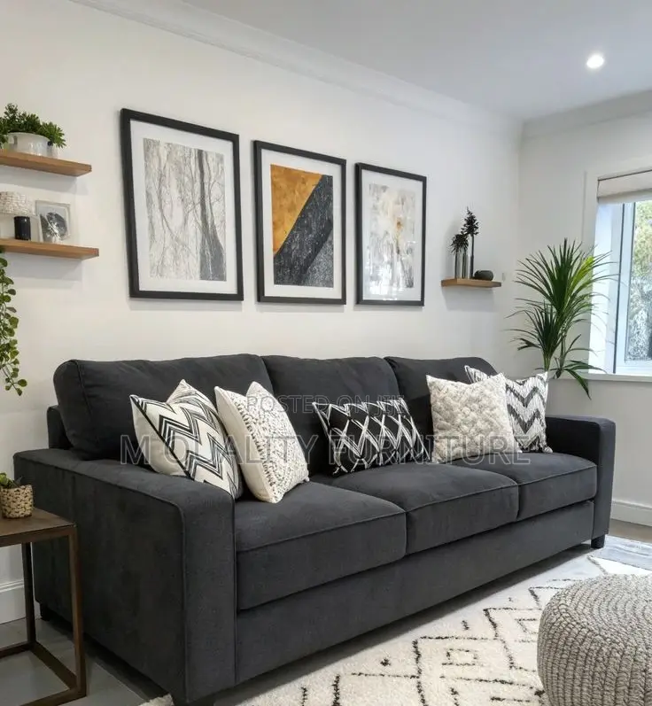 Gray 3 Seater Smart Sofa