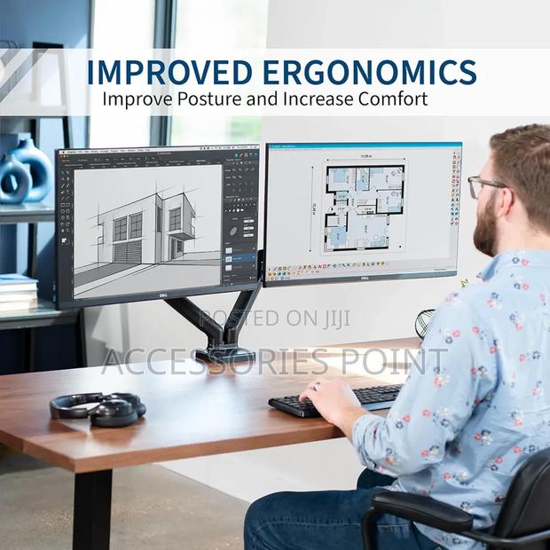 Dual Arm Monitor Stand - thumbnail 4