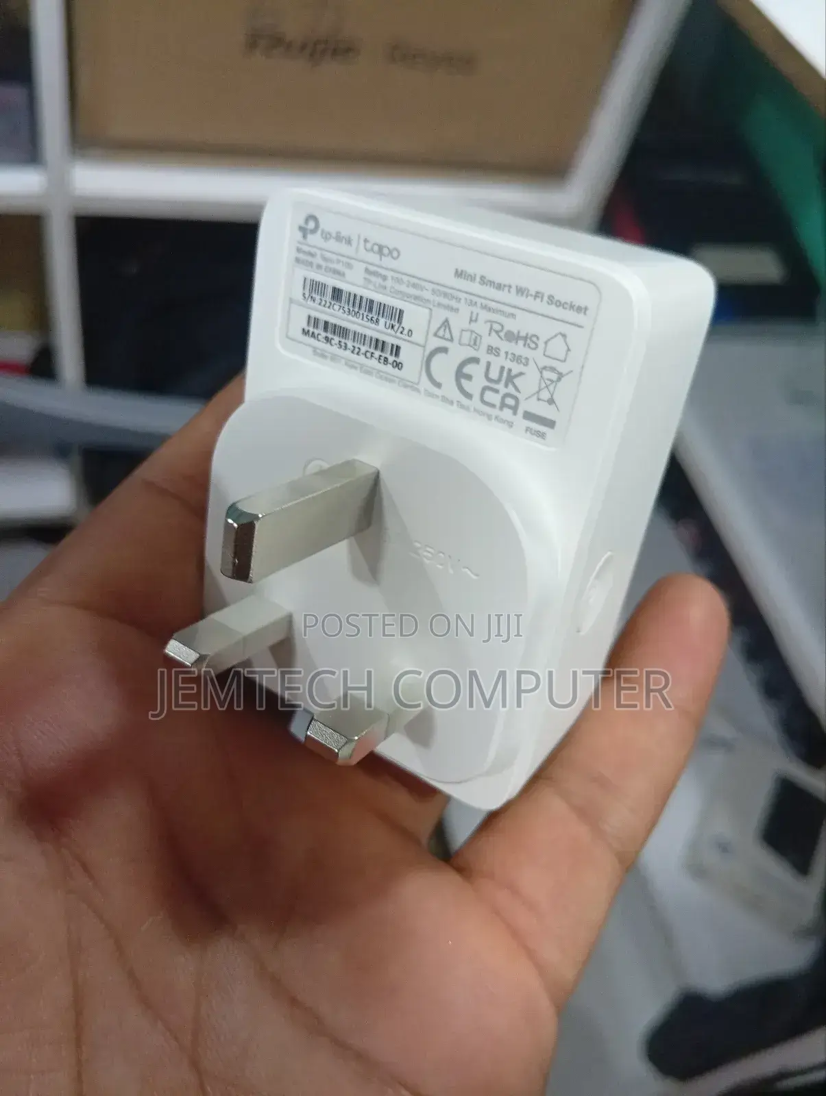 Tp-Link Mini Smart Wi-Fi Socket - Tl-Tapo P100 (1-Pack)^P100