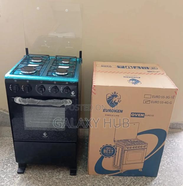 Full Euroken Standing Cooker With Gas Oven Cooker