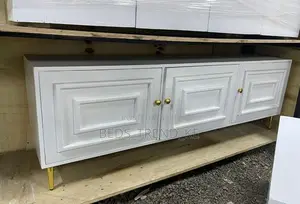 Sleek Modern Tv Stand (White)