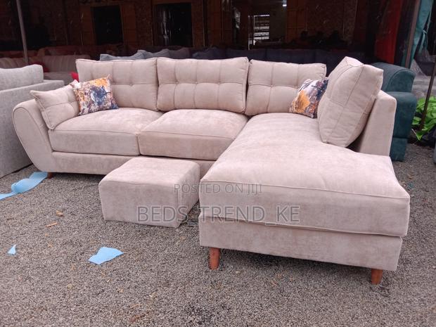 Breathable 6 Seater L Seat With a Puff - main view