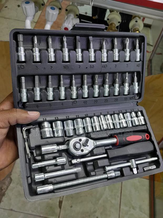 46 Pcs Full Set Sockets And  Screw Driver  Set - thumbnail 3