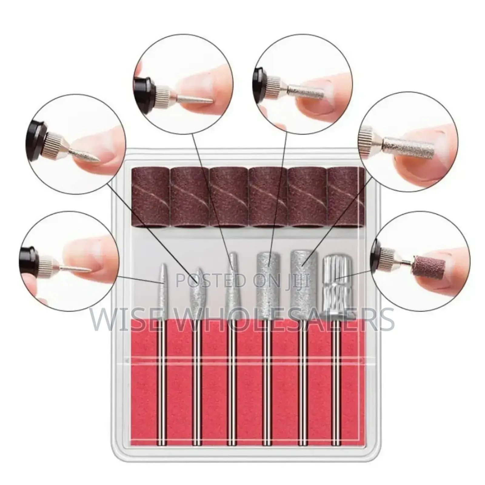 *Variable Speed Rotary Nail Drill Machine With 5 Drill Bits