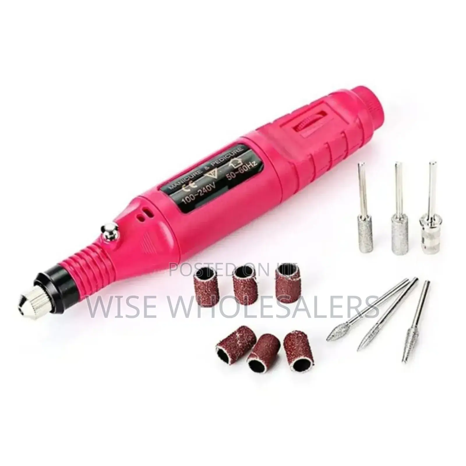 *Variable Speed Rotary Nail Drill Machine With 5 Drill Bits