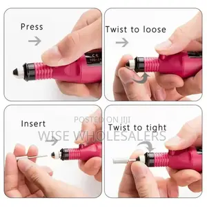 *Variable Speed Rotary Nail Drill Machine With 5 Drill Bits