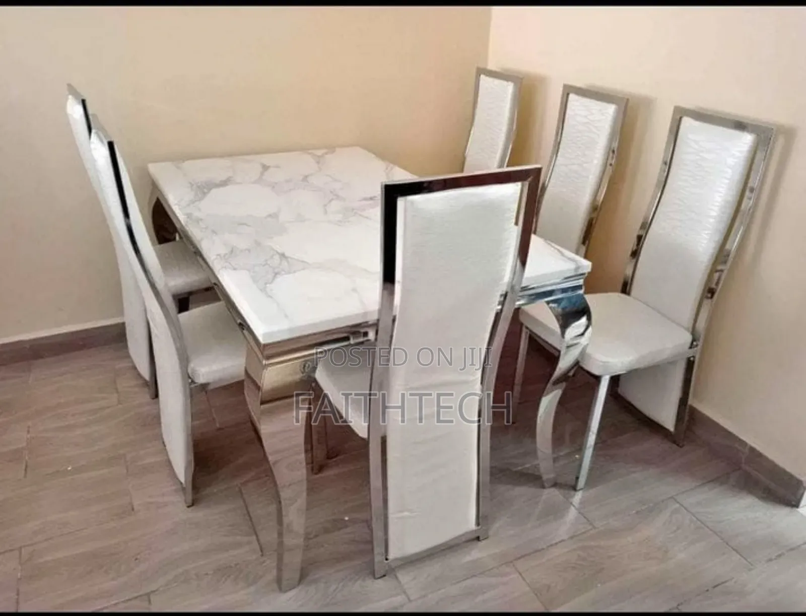 Pure Marble Top 6 Seater Dining Table