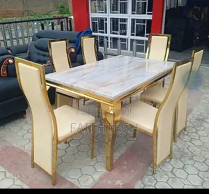 Pure Marble Top 6 Seater Dining Table