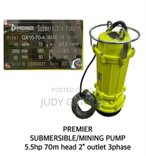 Mining Pump 3 Phase 5.5hp 70m Head