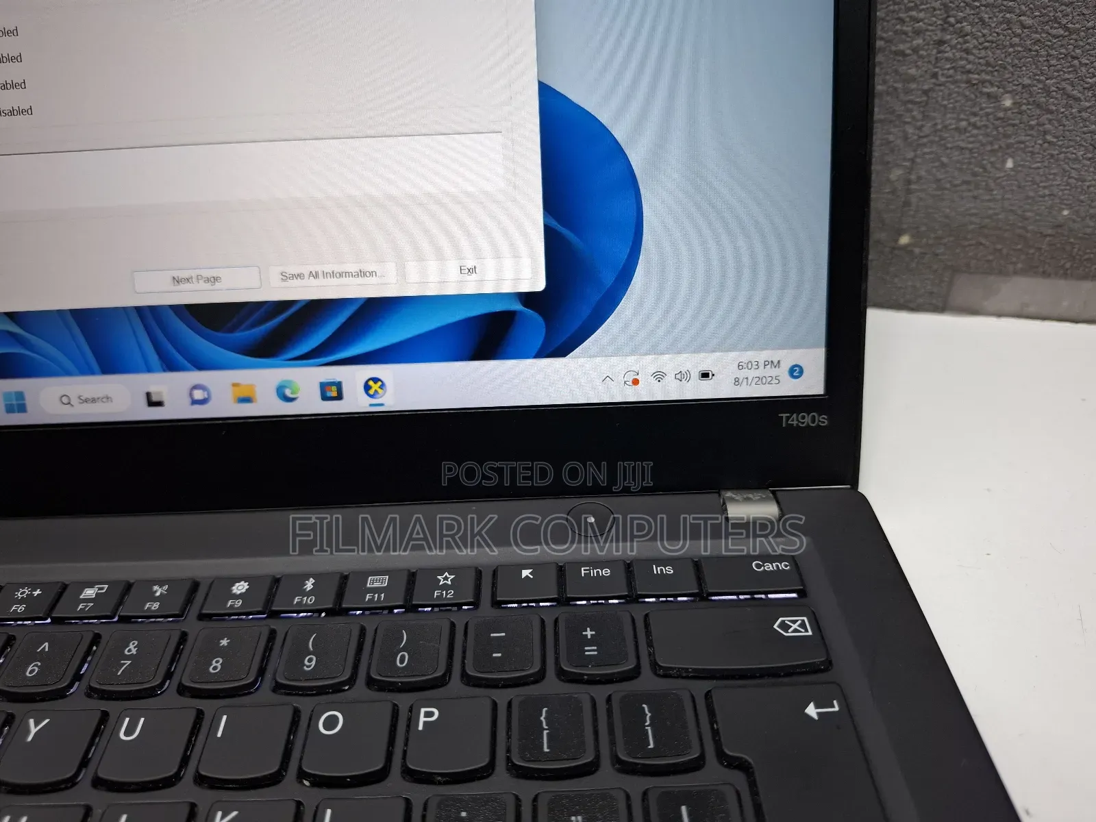 Laptop Lenovo Thinkpad T490s 16GB Intel Core i7 SSD 512GB