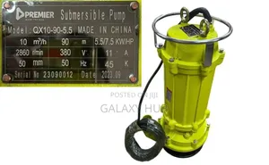 Premier Submersible Pump 7.5hp 90m Head Outlet 3 Phase
