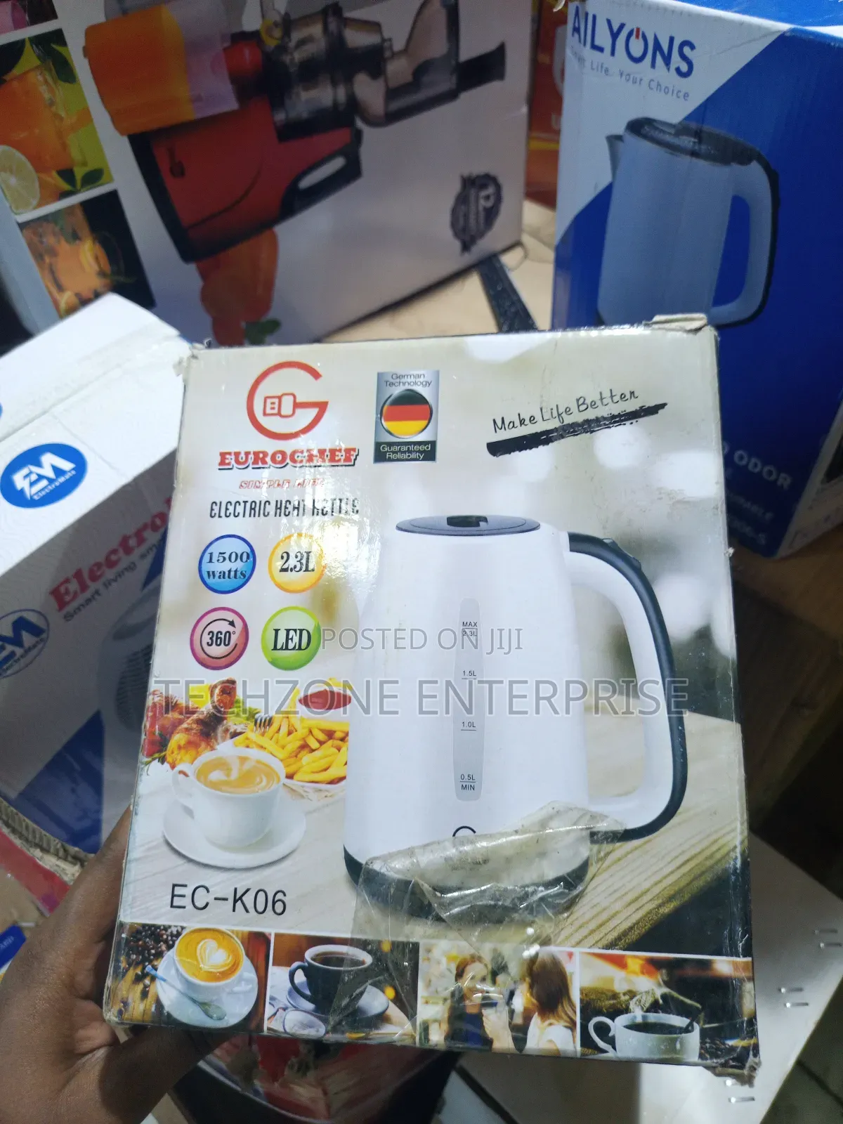 Eurochef Ek203 2.3l Electric Kettle in Different Colors