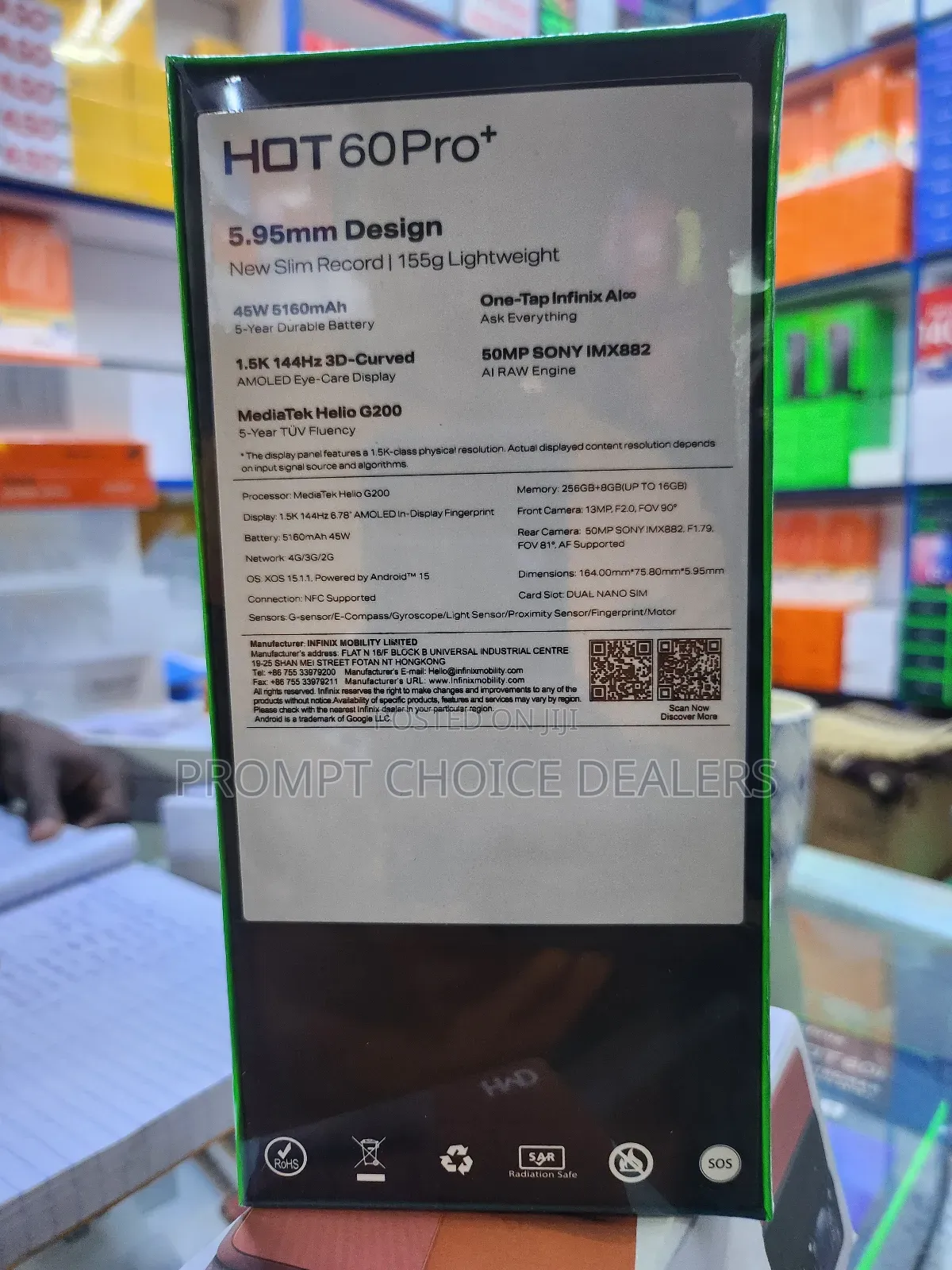 New Infinix Hot 60 Pro+ 128 GB Black