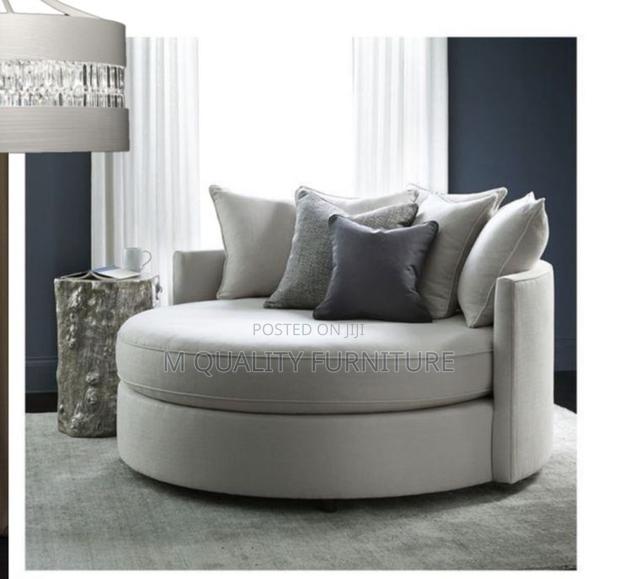 New Round Shaped Modern Armchair - main view