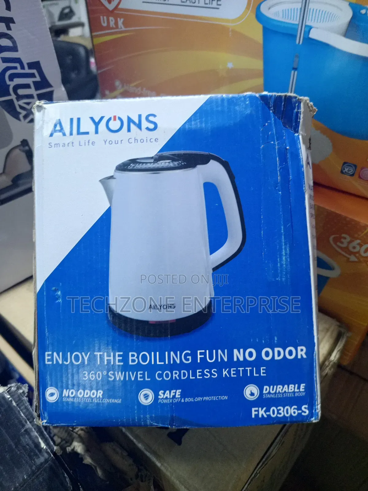 Ailyons Fk-0306-S 1.8l Cordless Electric Kettle