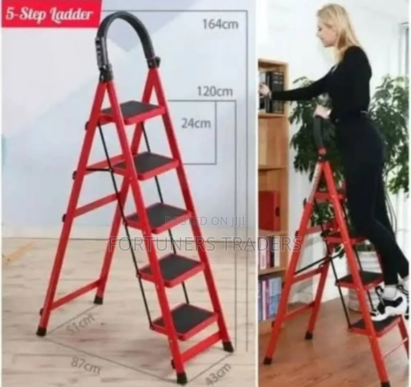 Foldable 5 Step Ladder