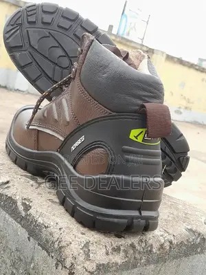 Brown Leather Safety Shoes,Steel Toed