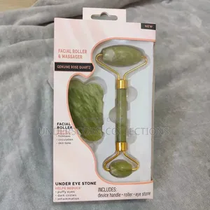 Tr3in1 Natural Stone Derma Facial Jade Roller Massager