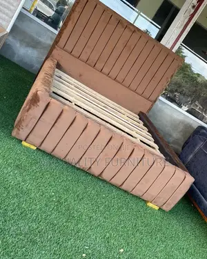 Brown Velvet Bed