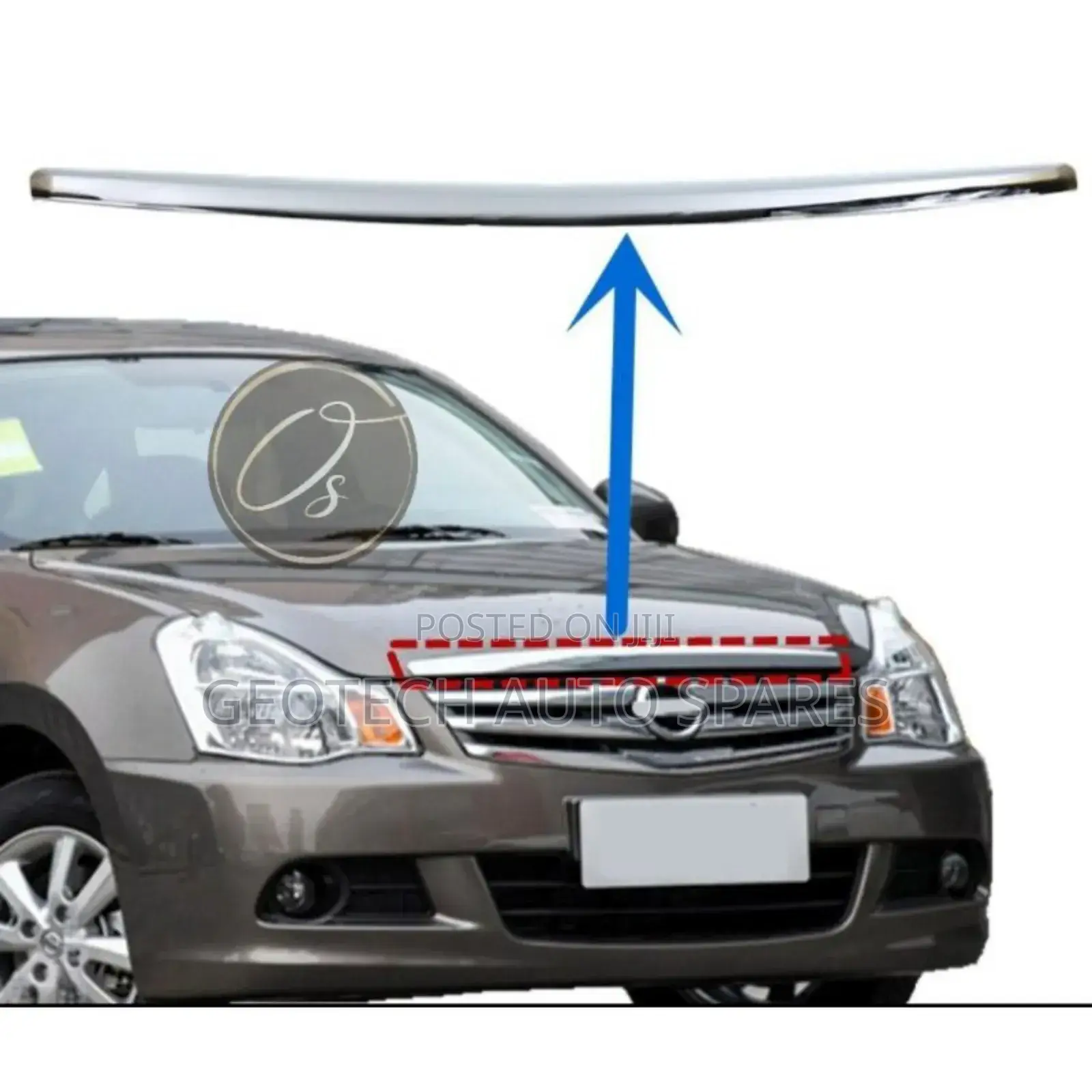 Nissan Sylphy/Bluebird Bonnet Chrome Moulding