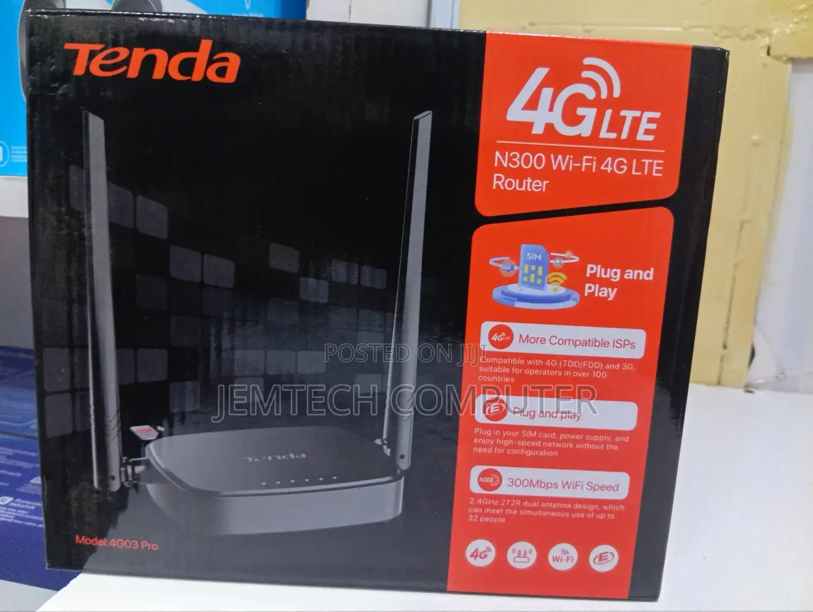 4g03 Pro Tenda 3g/4g Lte N300 Wi-Fi Router
