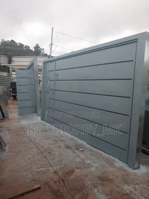 Heavy Gauge Grey Sliding Gate