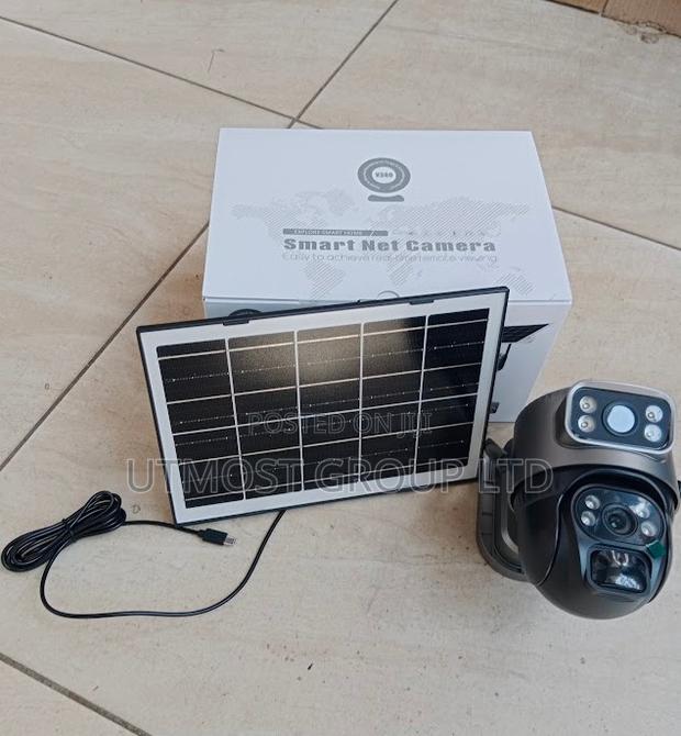 V380 Pro Solar Sim Card Solar Camera Dual Lens Dual Light 4g
