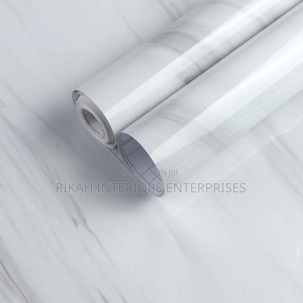 Marble White Contact Paper