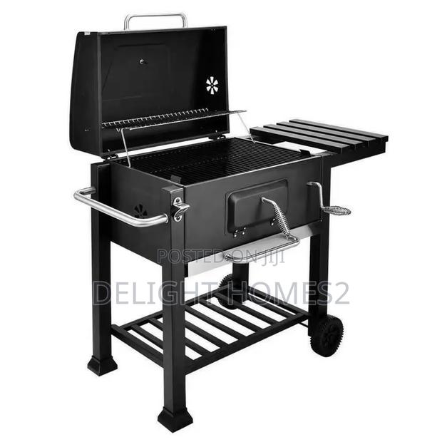 Portable Bbq Charcoal Trolley_ele