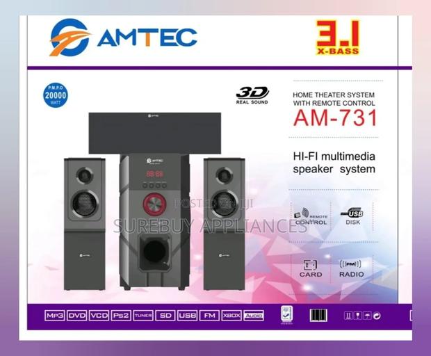 Amtec Am-731 3.1ch 20000w Pmpo Home Theater System - main view
