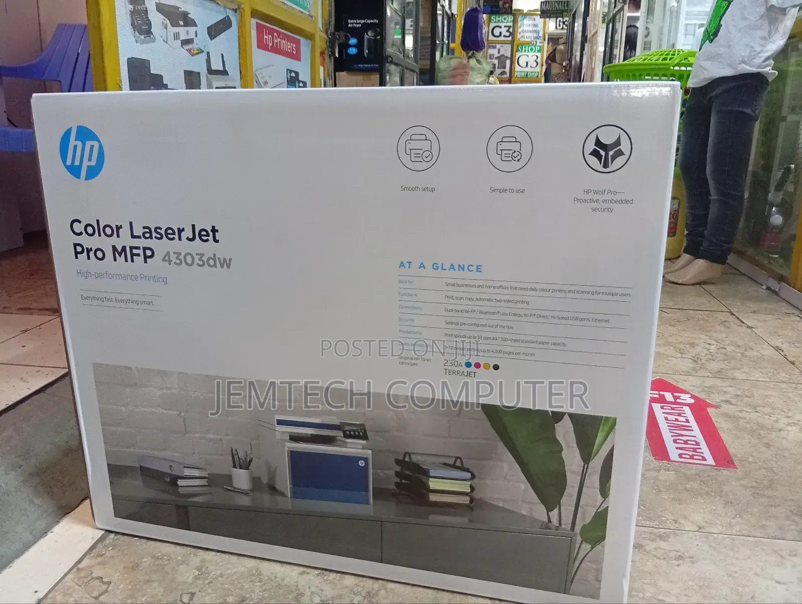 Hp 4303dw°^ Laserjet Procolor MFP 4303dw Printer