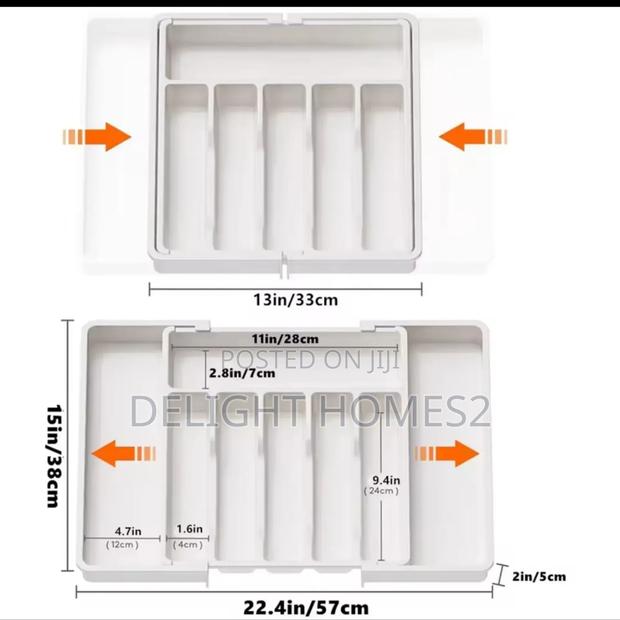 Expandable Cutlery Drawer Organizer_nje - thumbnail 3