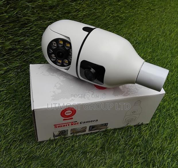 V380 Pro Dual Lens Nanny Camera Bulb Camera - main view