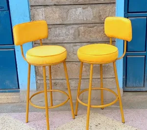 Kitchen Counter Stools Mustard Colour.
