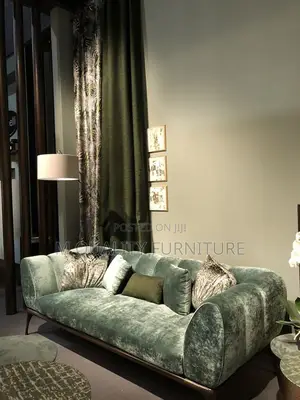 Green 3 Seater Velvet Sofa