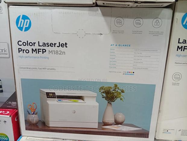 Hp Color Laserjet Pro MFP M182n Colour Laser Printer Lan - main view