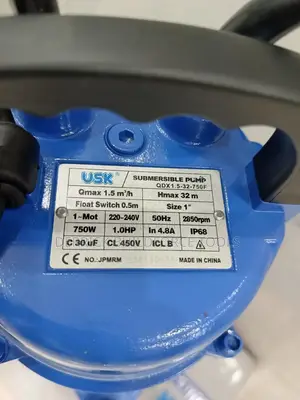 1hp Usk Submersible Pump 1"