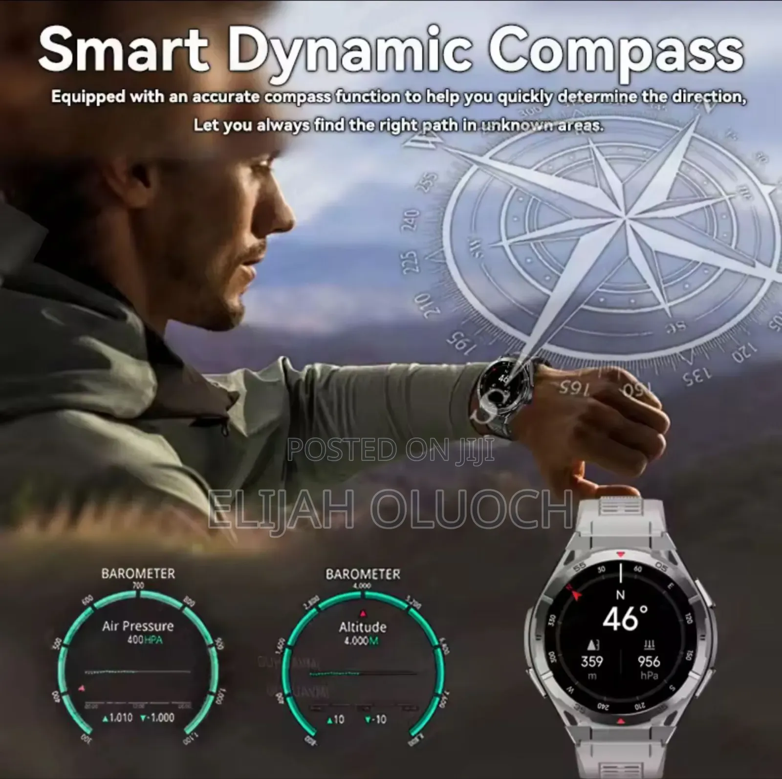 Kc82 Smart Watch Men GPS Tracking Outdoor Sports