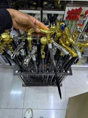 Elegant Quality Golden/Silver Handles Walking Canes at 5500