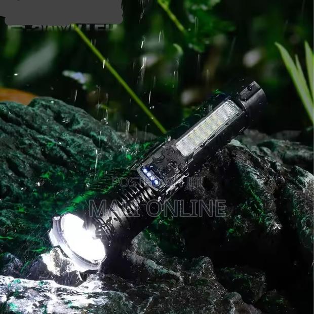 Usb Rechargeable Camping Flashlight 30w Type-c Led Torch - main view
