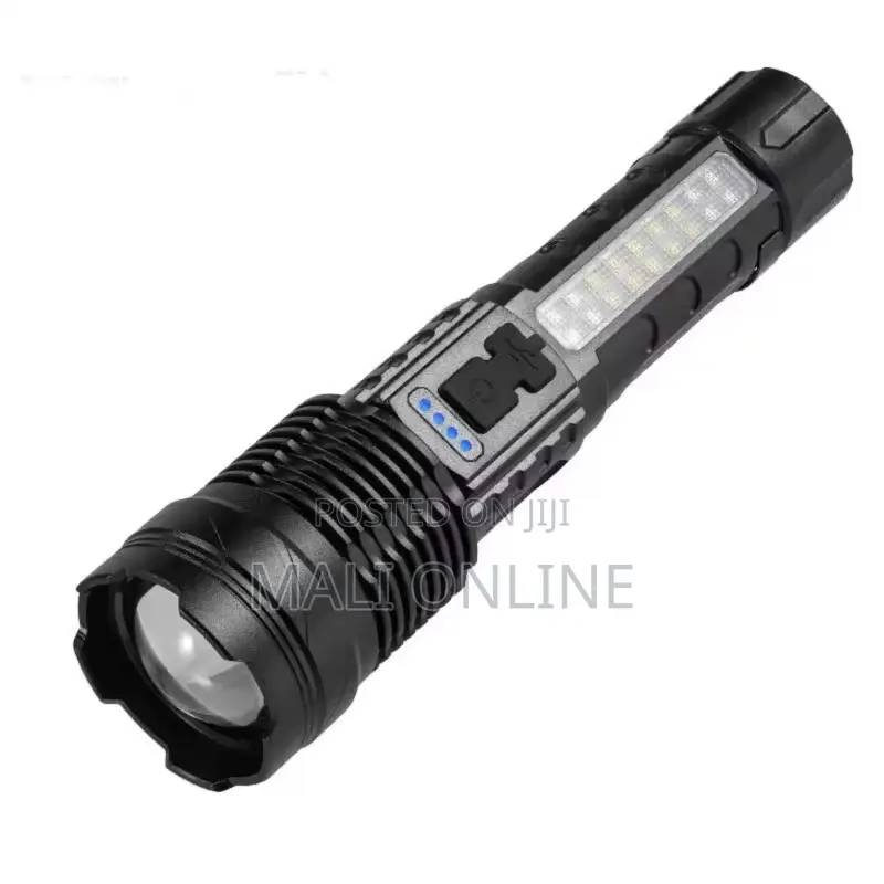 Usb Rechargeable Camping Flashlight 30w Type-c Led Torch