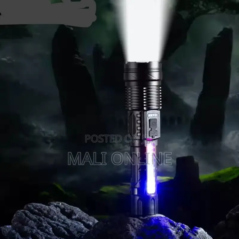 Usb Rechargeable Camping Flashlight 30w Type-c Led Torch