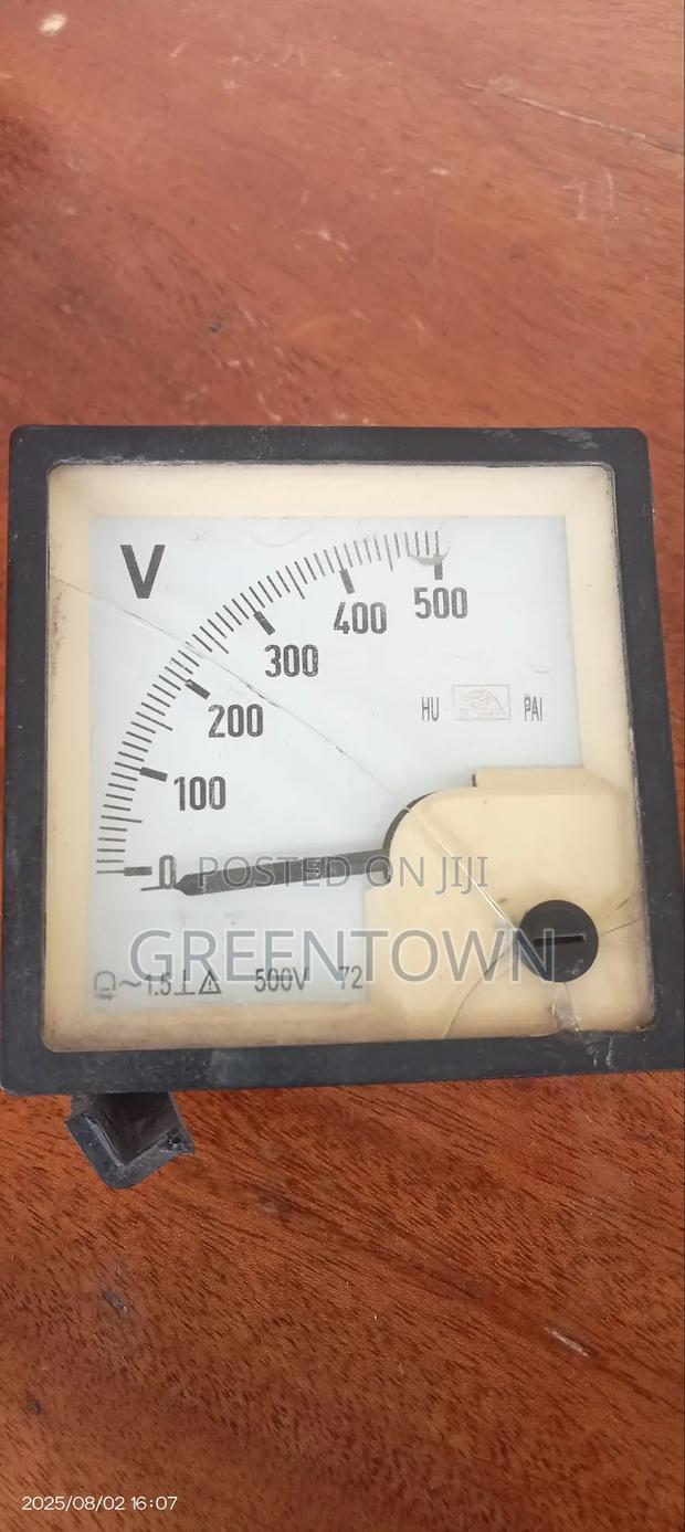 Analog Display Voltmeter 500v - main view