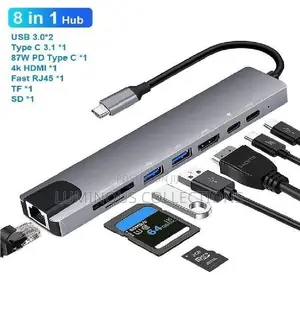 Type C to Hdmi 8 in 1 Converter